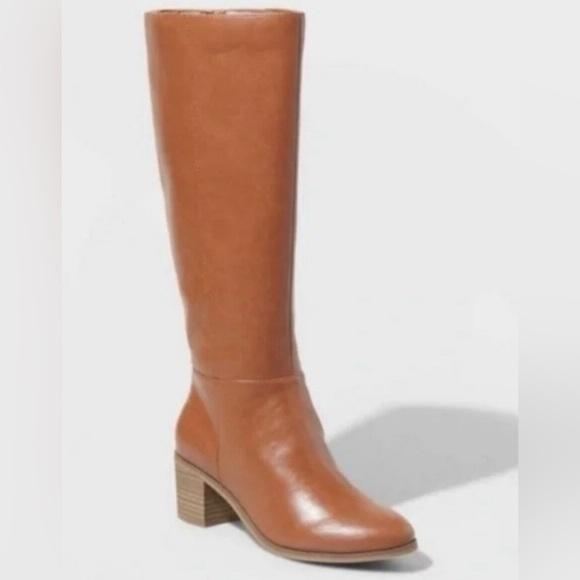 Universal Thread, Sz 9.5, Tall Brinley Cognac Boots - NWT - Picture 2 of 11